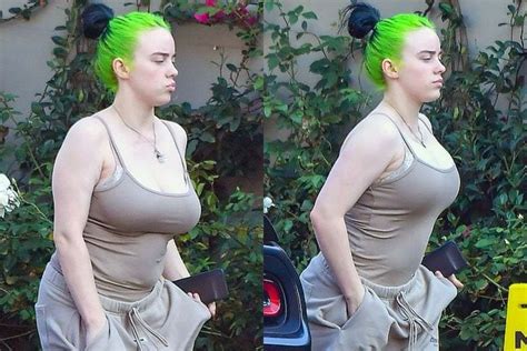 billie eilish tits fake